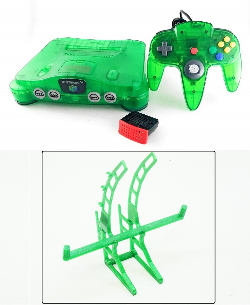 Jungle Green Console Display Stand w/ Floating Controller Mount
