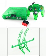 Espositore console verde giungla con supporto controller galleggiante Nintendo 64 N64