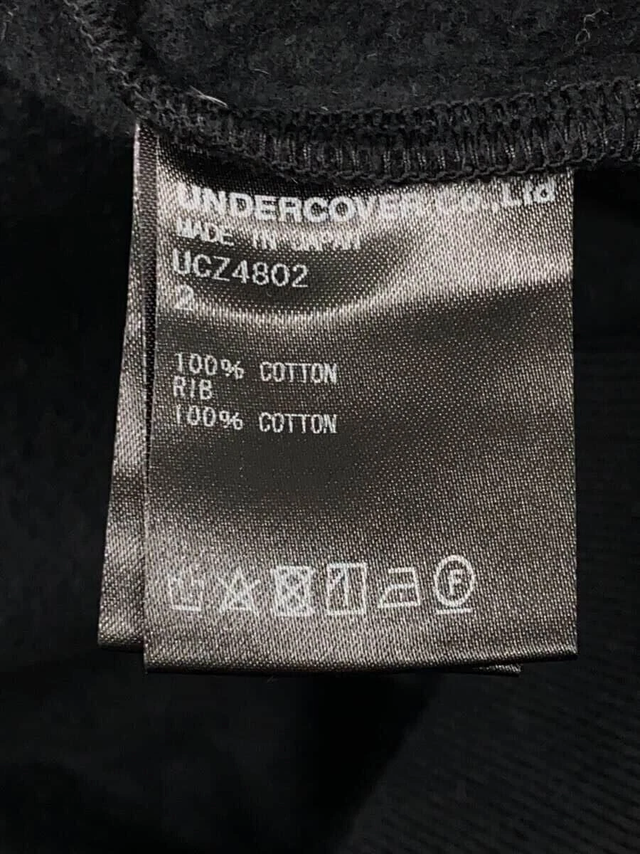 UNDERCOVER Felpa con Cappuccio Zip 20AW Kimono Foderato in Pile Profondo 2 Cotone Nero UCZ4802