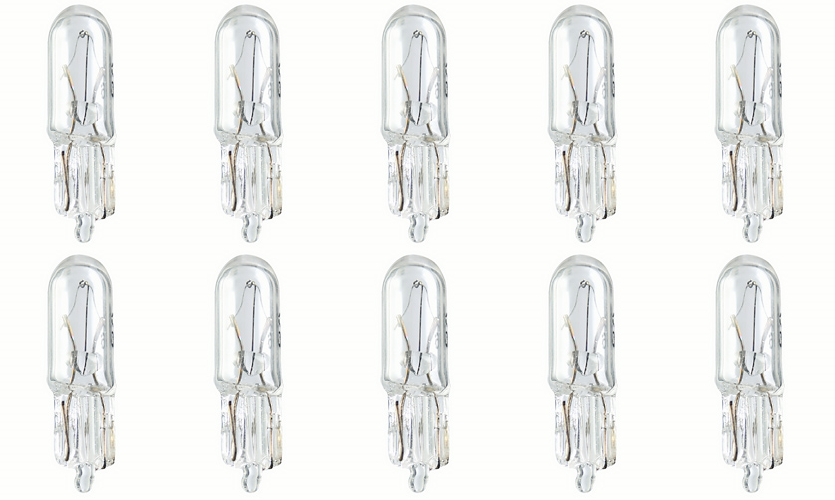 Box of 10 #2721 Lamp Auto Bulb Automotive Lightbulb 12V 1.2W