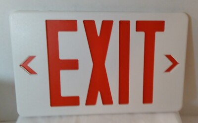   LED Exit Lighting/Fixture Sign - Part # LS-ES037 / 12 '' x 2.5'' x 8 '' / NEW