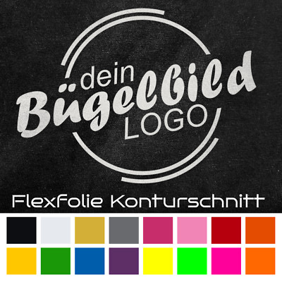 Logo Motiv Bügelbild Textil DIY Bügelfolie Flex eigenes Wappen zum bügeln