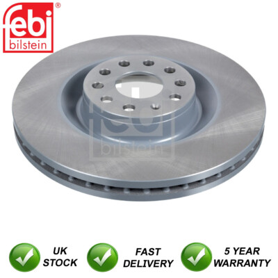1x Brake Disc Front Febi Fits VW Scirocco Seat Leon Audi A3 1K0615301M