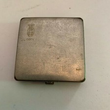 Vintage Coty Silvertone Powder Compact