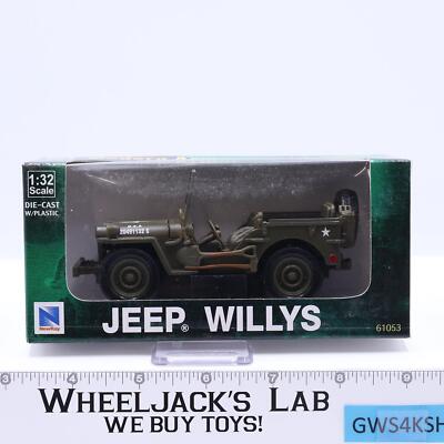 Willys Jeep Modern Armor Die-Cast 1:32 Scale NewRay Vehicle NEW SEALED