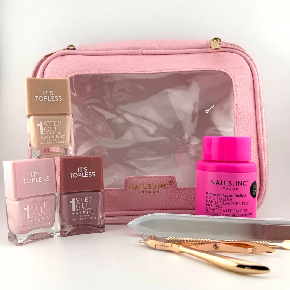 Nails.INC "It's Topless" Juego de manicura de 7 piezas con bolsa Foto 4 de 4