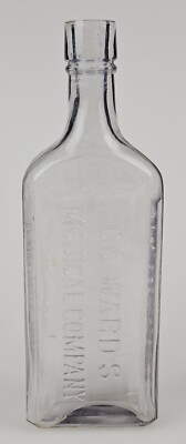 Dr. Ward's Medical Company 5 oz. Full Measure Glass Bottle Antique ~ 7.25''