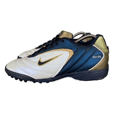 Nike AIR Astro Turf Football Boots 2002 White Blue Gold 302458 141 Men's UK  UK