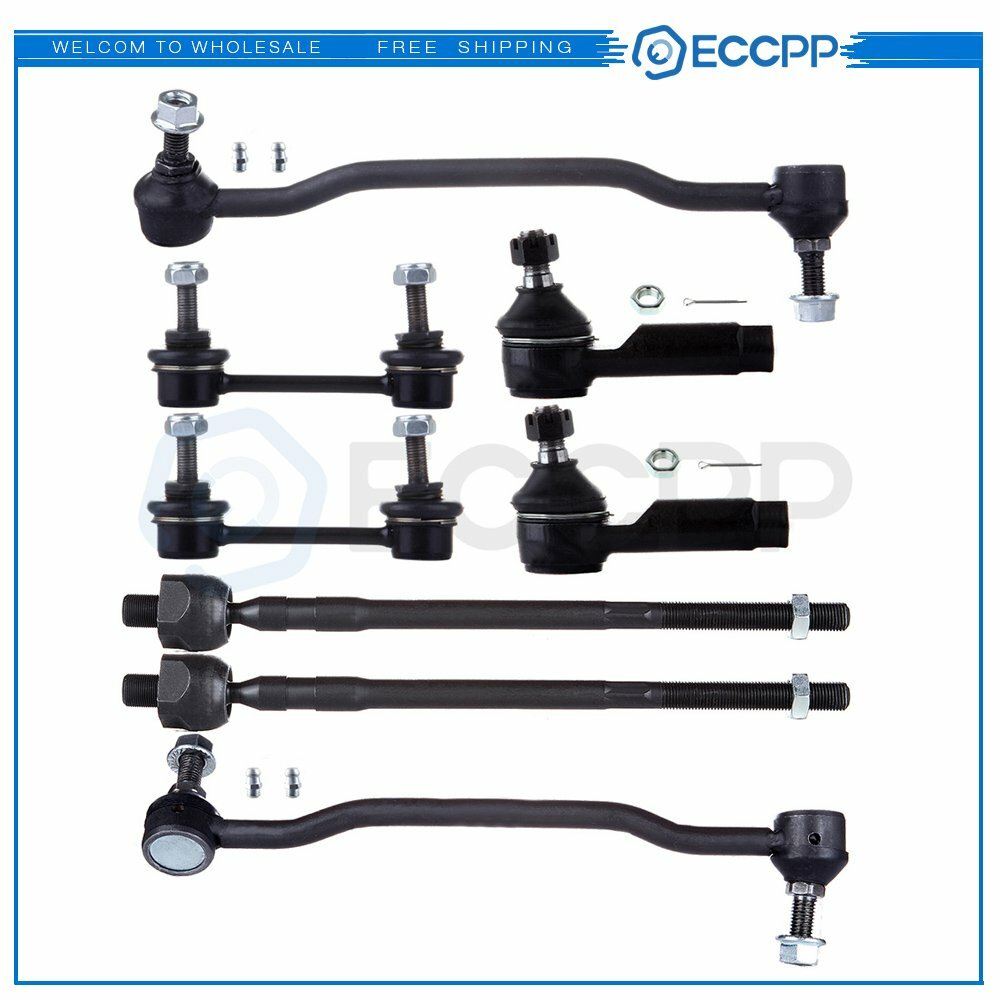 A-Premium 4x Front Inner &amp; Outer Side Tie Rod End Kit For Nissan