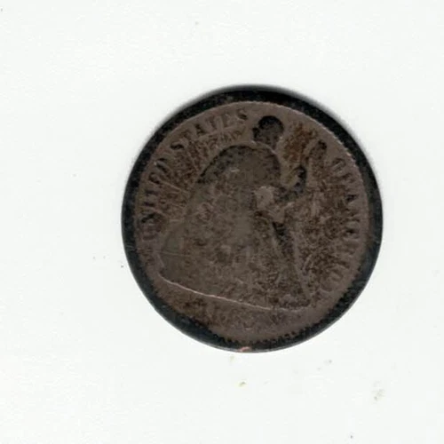 1860 O Liberty Seated Half Dime - Less than 1.1 Million Minted!!
