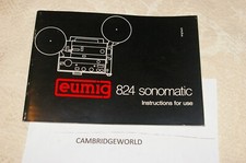 EUMIG 824 SONOMATIC 8 PROJECTOR INSTRUCTION MANUAL GUIDE BOOK GENUINE ORIGINAL