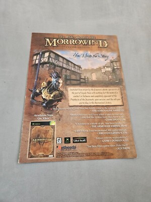 TPEEP140 MAGAZINE ADVERT 11X8'' THE ELDER SCROLLS III MORROWIND 