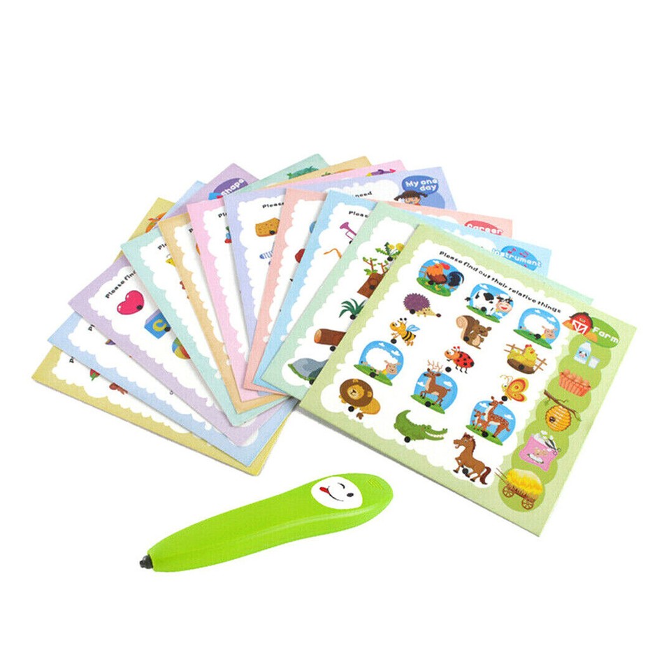 English Learning Electronic Book W/ Smart Pen Educational Book For 3