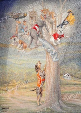 Tennessee Volunteers " GOT 'EM TREED " Vols Art Print by Steve Ford - BRAND NEW