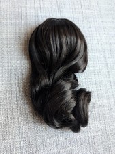 Truly Me 111 84 Wig E Black Wavy Hair American Girl Doll OOAK Custom Replacement