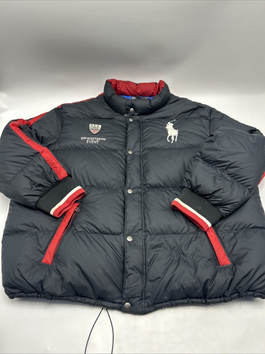 Vintage POLO RALPH LAUREN Winter Event USA Olympics Puffer Coat