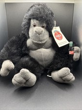 Vtg 1996 Coca Cola 9  Black Gorilla Plush Monkey, Coke Bottle Play-By-Play, Tags