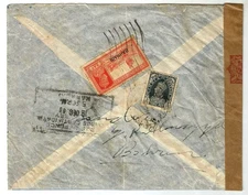 Bahrain SCARCE 1941 censored cover with King GVI 3p &2a used on cover, very scar