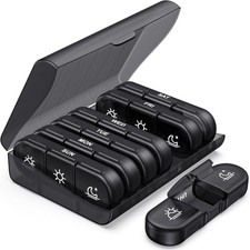 Weekly Pill Organizer 3X a Day, Detachable Pill Box 7 Day, Large 3 Times Dail...