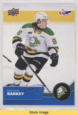 2021-22 Upper Deck CHL Blue Denver Barkey #227 READ 0x5t