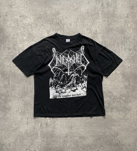 Unleashed Shirt “And the Laughter Has Died” Thor Hammer Print – Death Metal Tee