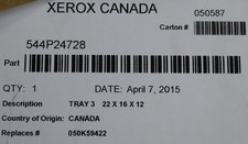 XEROX 544P24728 050K59422 Tray 3 WC WorkCentr...