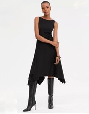 Women Joseph Ribkoff Dress Black Polyester M