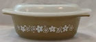 New ListingVintage 1.5 Qt #043 Pyrex Casserole & Lid ~ Crazy Daisy Spring Blossom Green USA