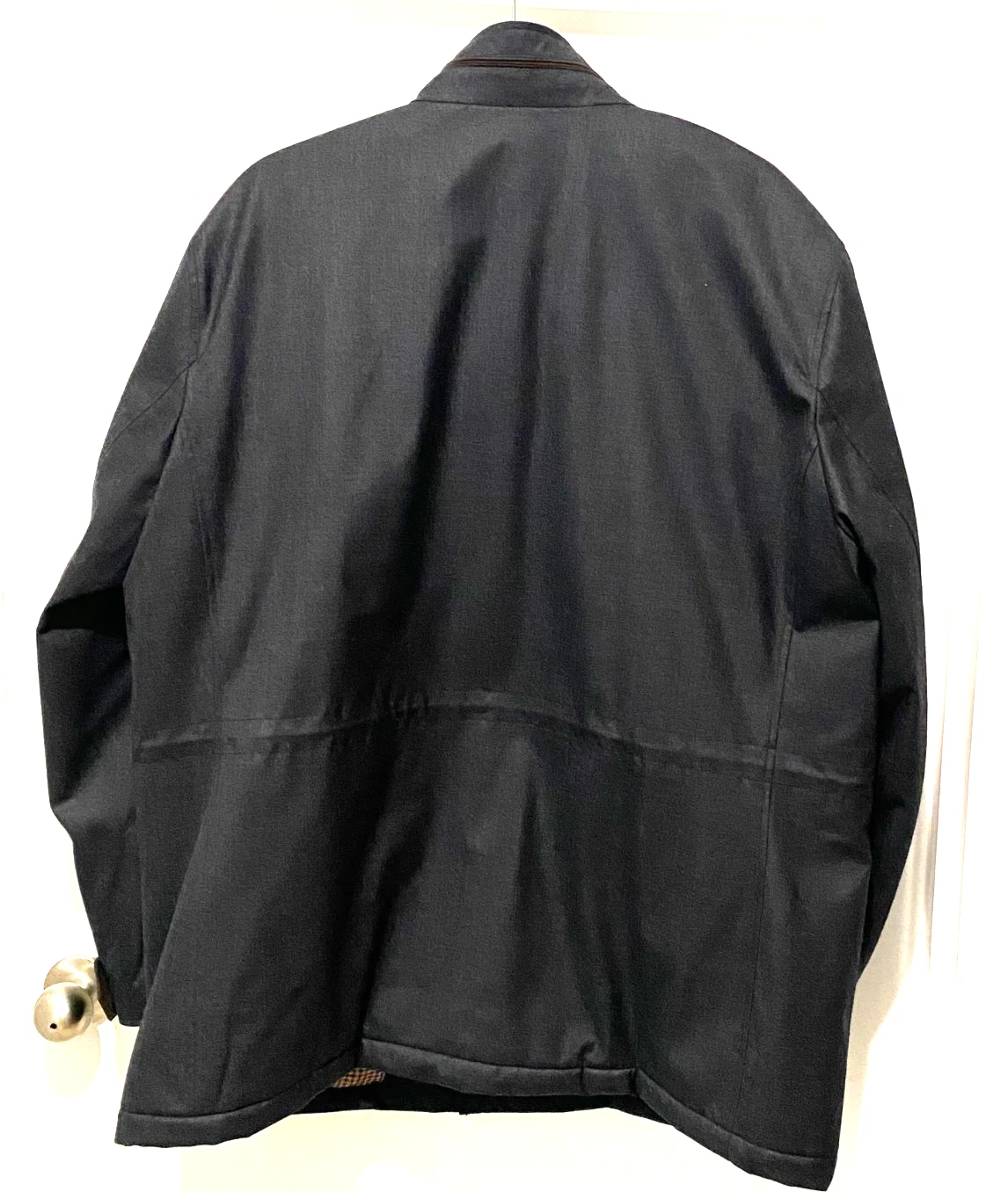 Johnston & Murphy  (Men's LRG.)  Wool  Blend Front Zip/Snap Coat - EUC !! image 2