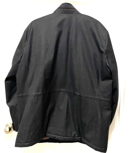 Johnston & Murphy  (Men's LRG.)  Wool  Blend Front Zip/Snap Coat - EUC !! image 2