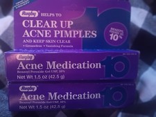 Rugby Acne Gel Benzoyl Peroxide 10 -1.5oz Tube - 2 Pack -Eloxpore 09-2027
