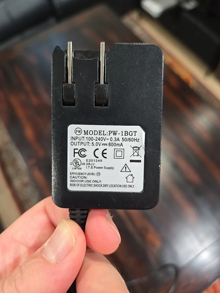 Verizon Wireless PW-1BGT 5V/0.8A Micro USB Cell Phone Wall Charger cord Black - Image 4 of 4