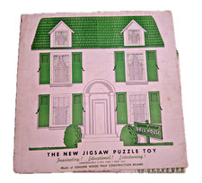 Rare 100 Complete Vintage 1945 Junior Jiggie Doll House Jigsaw Puzzle
