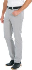 NEW Greg Norman Men's 38x30 Ultimate 5 Pocket Stretch Pant Gray Polyester M0341