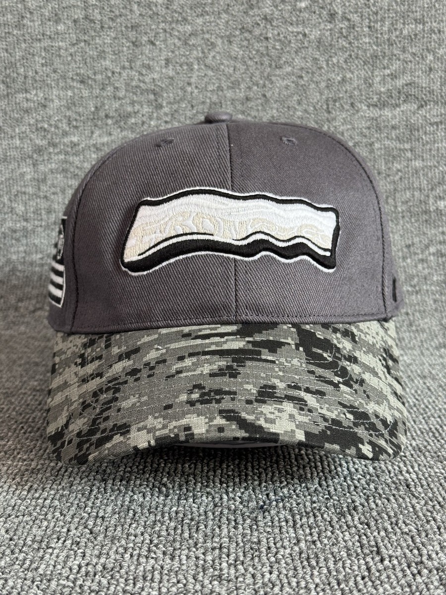 '47 Brand OHT Baseball Cap Strapback Camo Brim Gray Adjustable Dad Hat