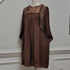 Suzanne Betro Women Dress Boho Peasant Baby Doll Hippie  Prairie Cottagecore