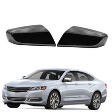 Side Mirror Cover Cap Fits For Chevy Impala 2014 2015 2016 2017 Gloss Black