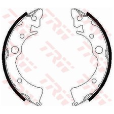 Bremsbackensatz hinten für Honda Civic 2 SS 3 AM AL 4 ED EC 5 EG 6 EJ | 2458871