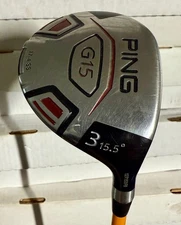 Ping G15 3 Wood 15.5° UST Proforce AXIVCore Tour Green 75g X-Stiff Headcover