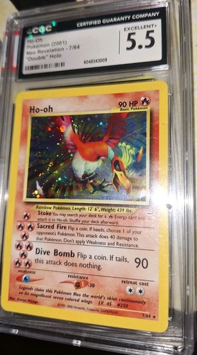 Ho-oh (Unlimited) graded CGC 5.5 for sale on eBay