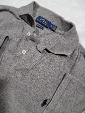 Polo Ralph Lauren Men's Shirt XL Classic Fit Dark Gray Logo Short Sleeve WM1