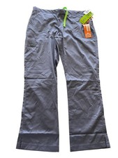 Landau ProFlex Tailored Fit Comfort Stretch 4-Pocket Scrub Pants Men  s Gray L
