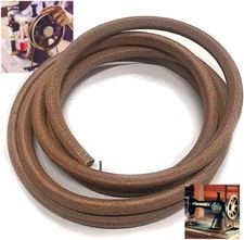 SEWTCO Real Leather Sewing Machine Belt - 71" x 3/16" Treadle with Hook for...