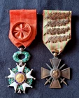 Legion of Honor Officer Silver and Gold 18k War Cross 1914 1918 Fins