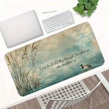 40 90cm1pc Inspirational Quote Mouse Pad, Rubber Base Desk Mat, Motivational Car