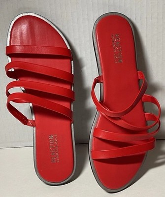 red flat dress sandals Devon Red Moir Slingback Sandal | Flat Sandals