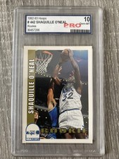 1992-93 NBA HOOPS Shaquille O'Neal #442 Rookie Card Graded Gem Mint 10
