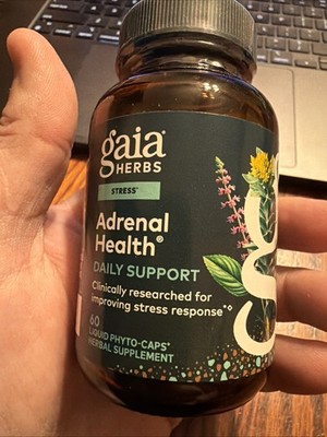 Gaia Herbs Adrenal Health with Holy Basil and Rhodiola - 60 Caps