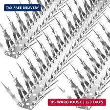 Bird Spikes, 5 Feet Stainless Steel Bird Control Spikes for Outside, Pigeon and