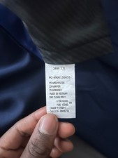 Mens Kenneth Cole  Reaction  Solid Slim Fit Suit Pants - Blue